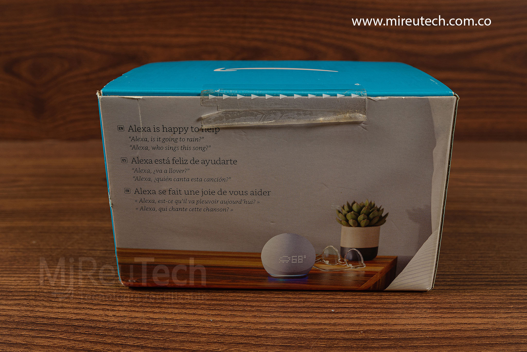 Amazon Echo Dot 5ª Gen | Alexa | Azul claro | Con Reloj LED | Nuevo (7232) - Imagen 4