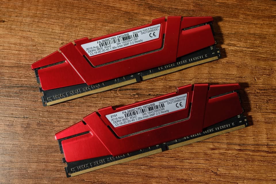 Memoria RAM DDR4 G.Skill Ripjaws V 16GB (2x8GB) 3600MHz – Rojo (USADA) - Imagen 7