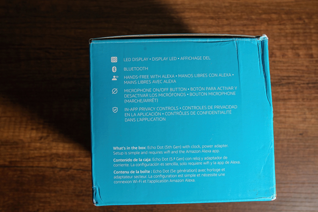 Amazon Echo Dot 5ª Gen | Alexa | Azul claro | Con Reloj LED | Nuevo (06) - Imagen 6