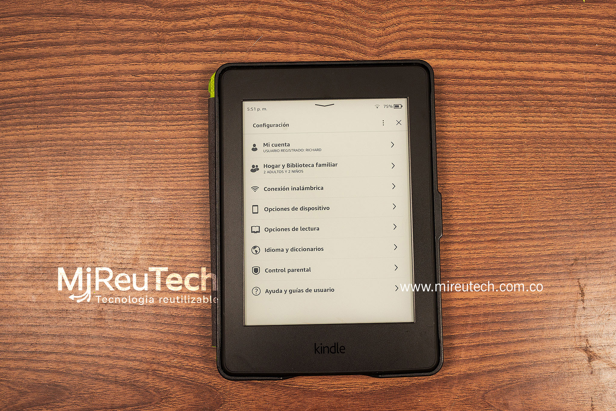 Amazon Kindle Paperwhite (7.ª generación) 4 GB, Wi-Fi, Luz Ajustable (7168) - Imagen 5