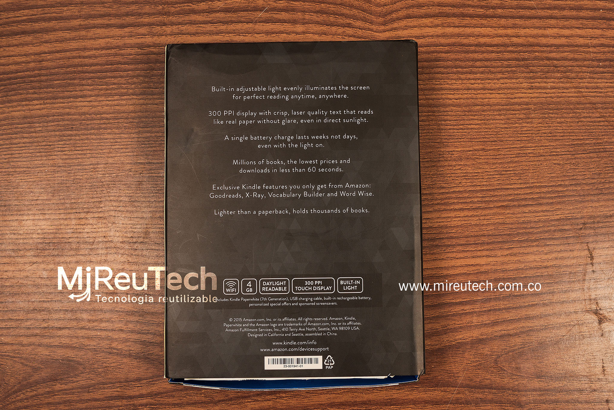 Amazon Kindle Paperwhite (7.ª generación) 4 GB, Wi-Fi, Luz Ajustable (7168) - Imagen 4