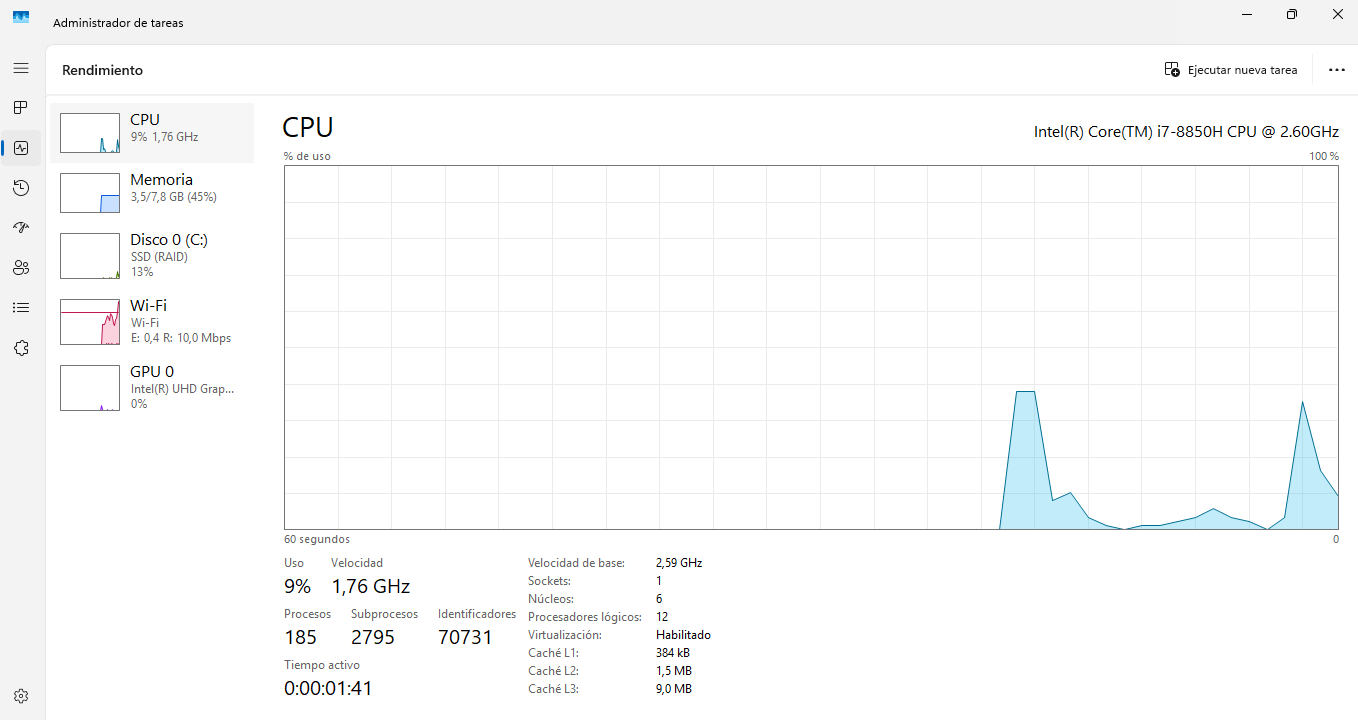 Portátil Dell Latitude 5491 14″ i7-8850H | 12 Núcleos | 8GB RAM | SSD 256GB (7139) - Imagen 12