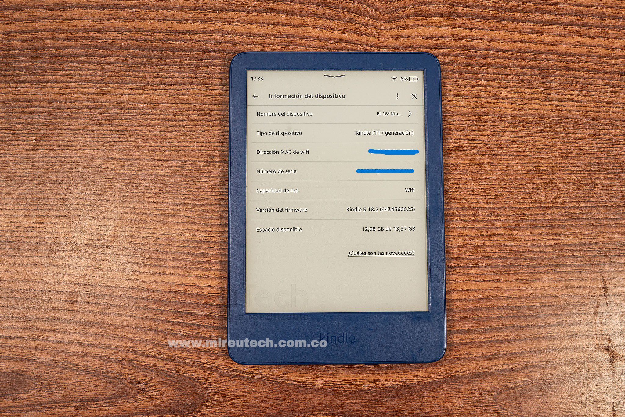 Libro Electronico - Amazon Kindle (11va generación) – 16GB (7156) - Imagen 3