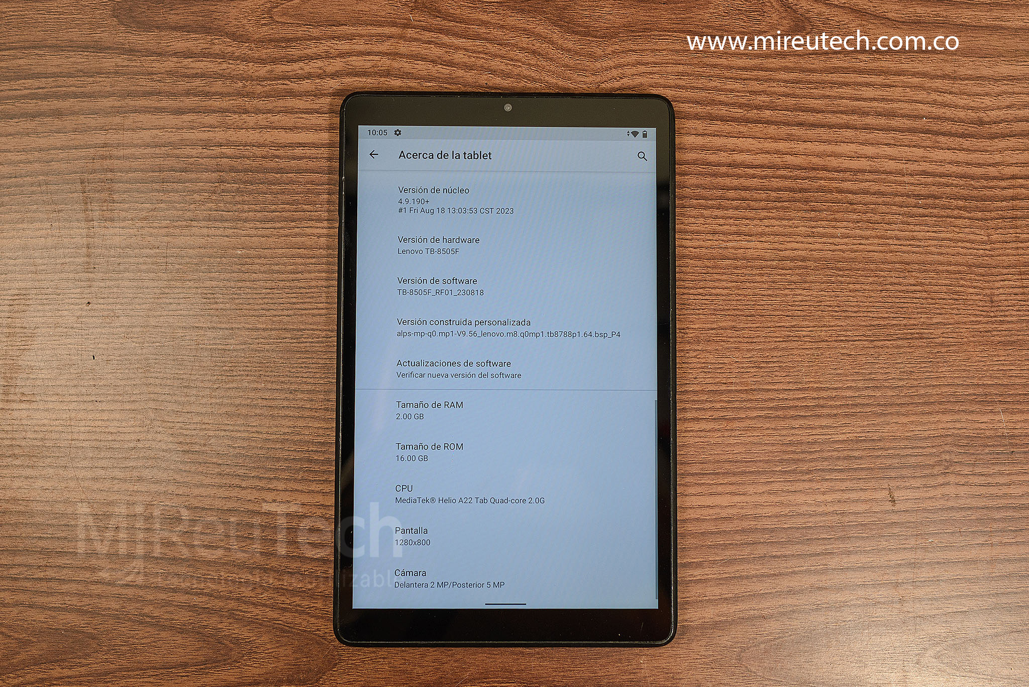 Tablet Lenovo TB-8505F | 16GB WiFi | Pantalla 8” (7220) - Imagen 3