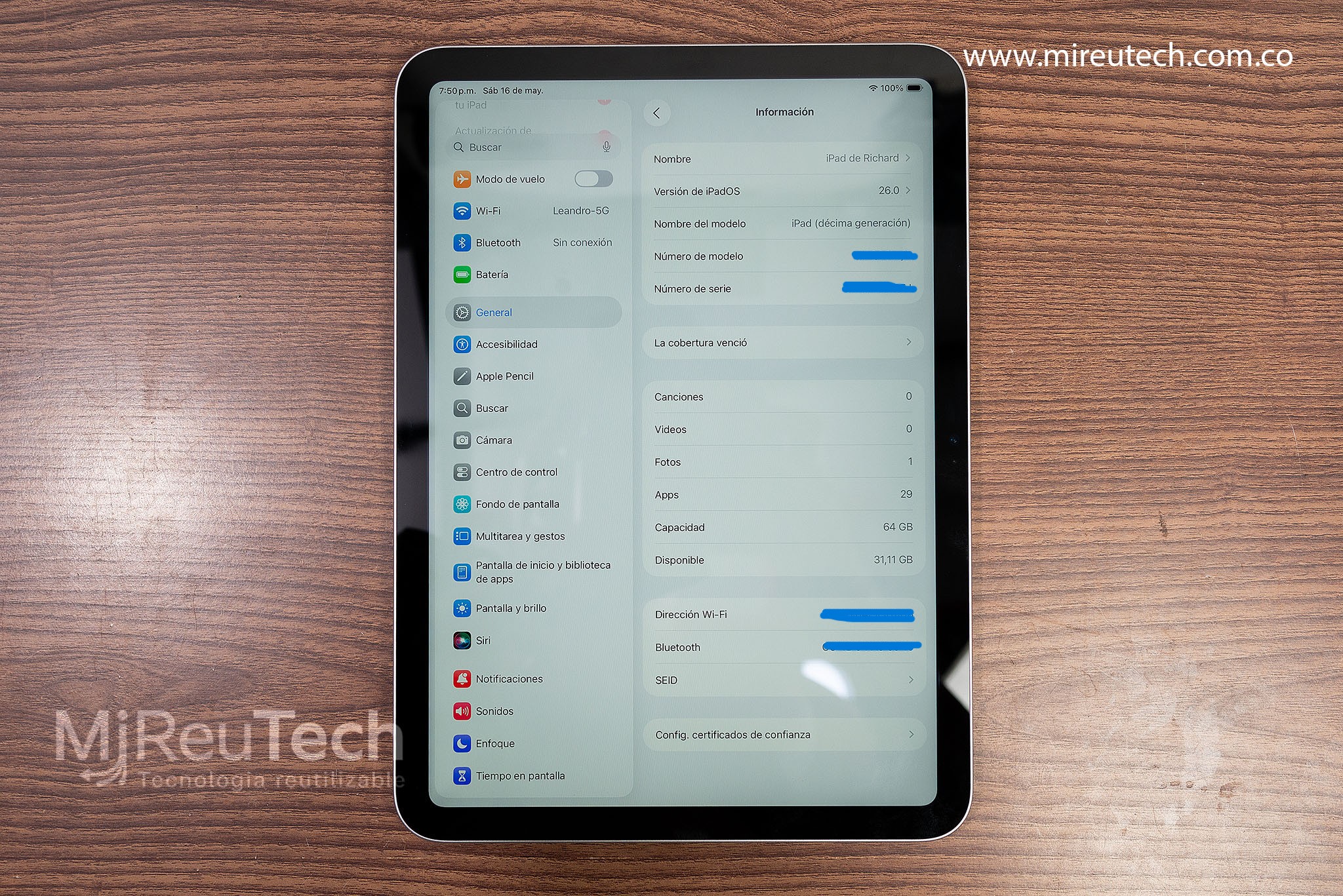 iPad 10ª Generación | 64GB | Wi‑Fi | Pantalla 10.9” (7226) - Imagen 2