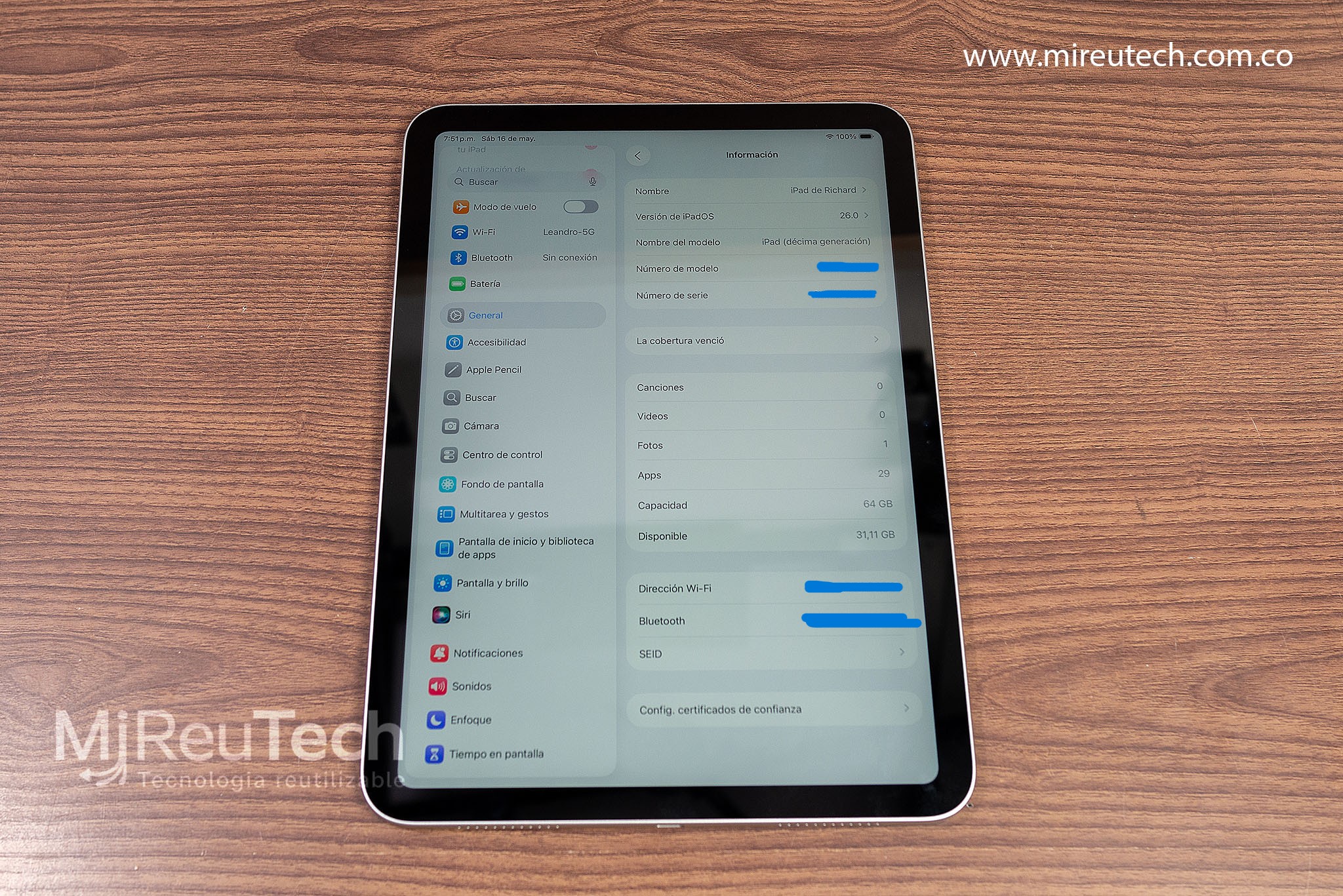 iPad 10ª Generación | 64GB | Wi‑Fi | Pantalla 10.9” (7226) - Imagen 3