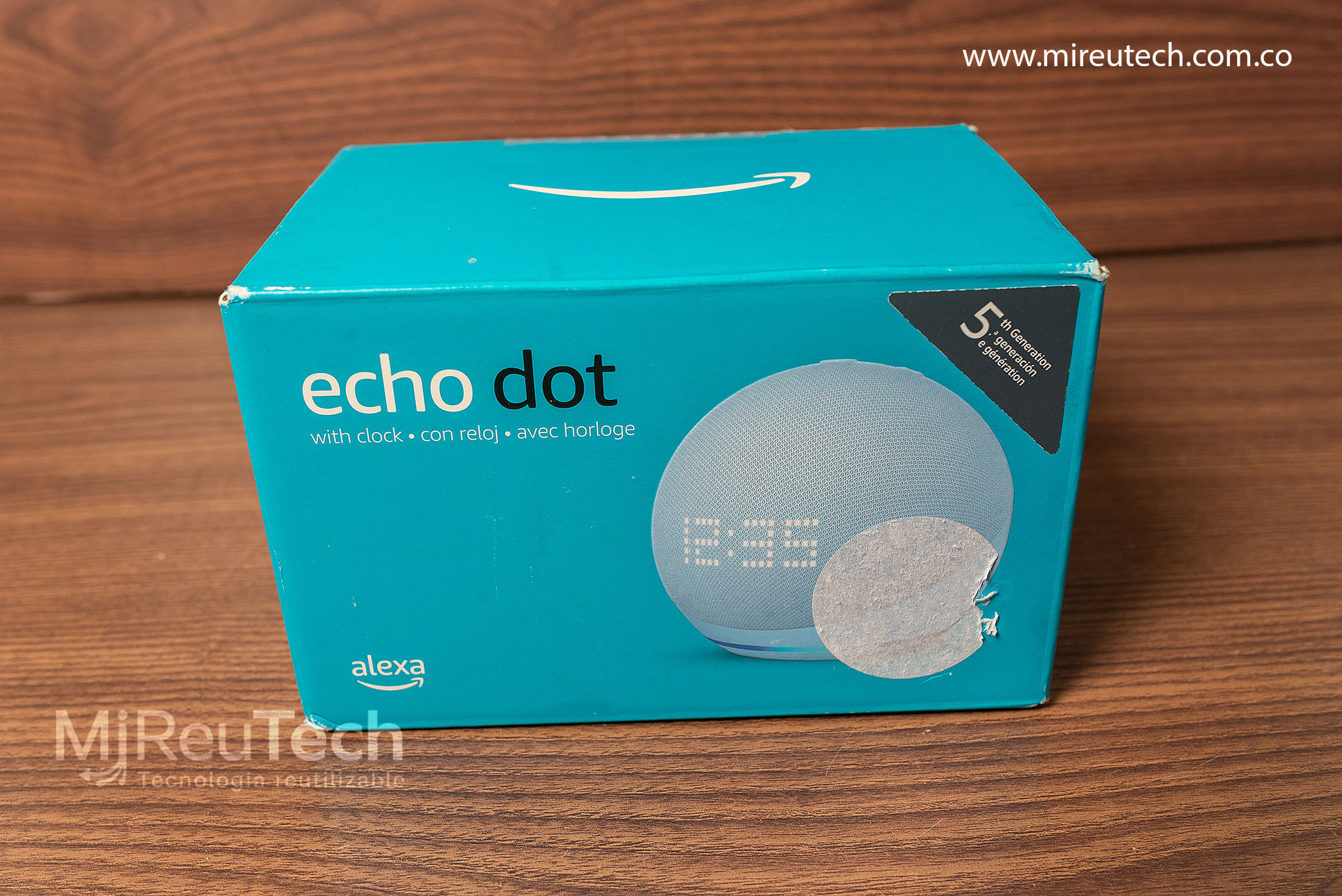 Amazon Echo Dot 5ª Generación con Reloj | Alexa Inteligente | Color Blanco (7233) - Imagen 6