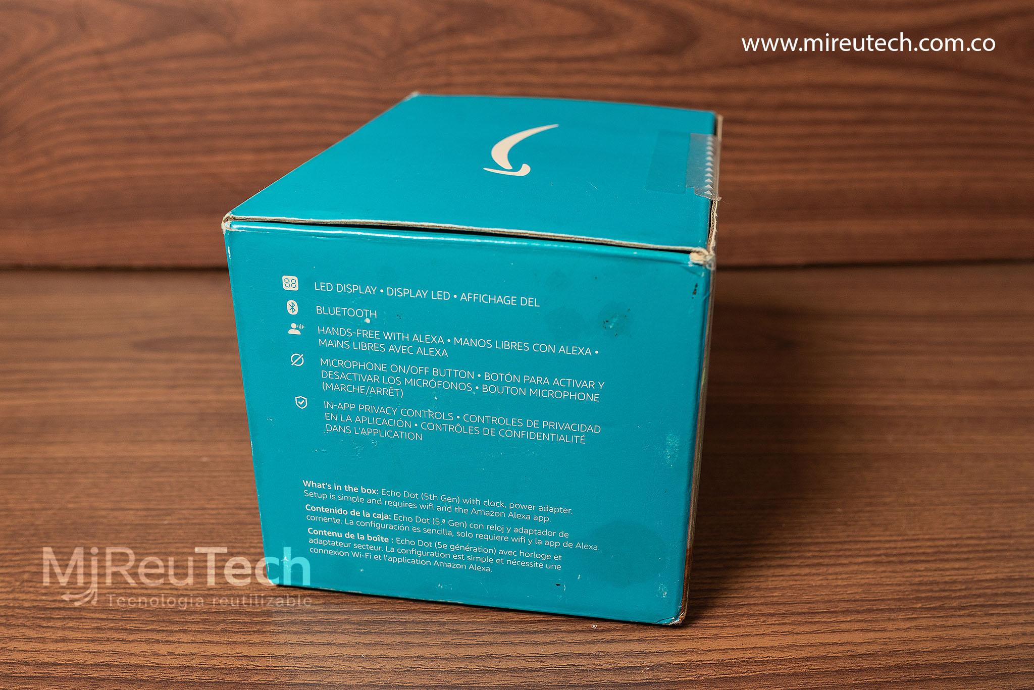 Amazon Echo Dot 5ª Generación con Reloj | Alexa Inteligente | Color Blanco (7233) - Imagen 5