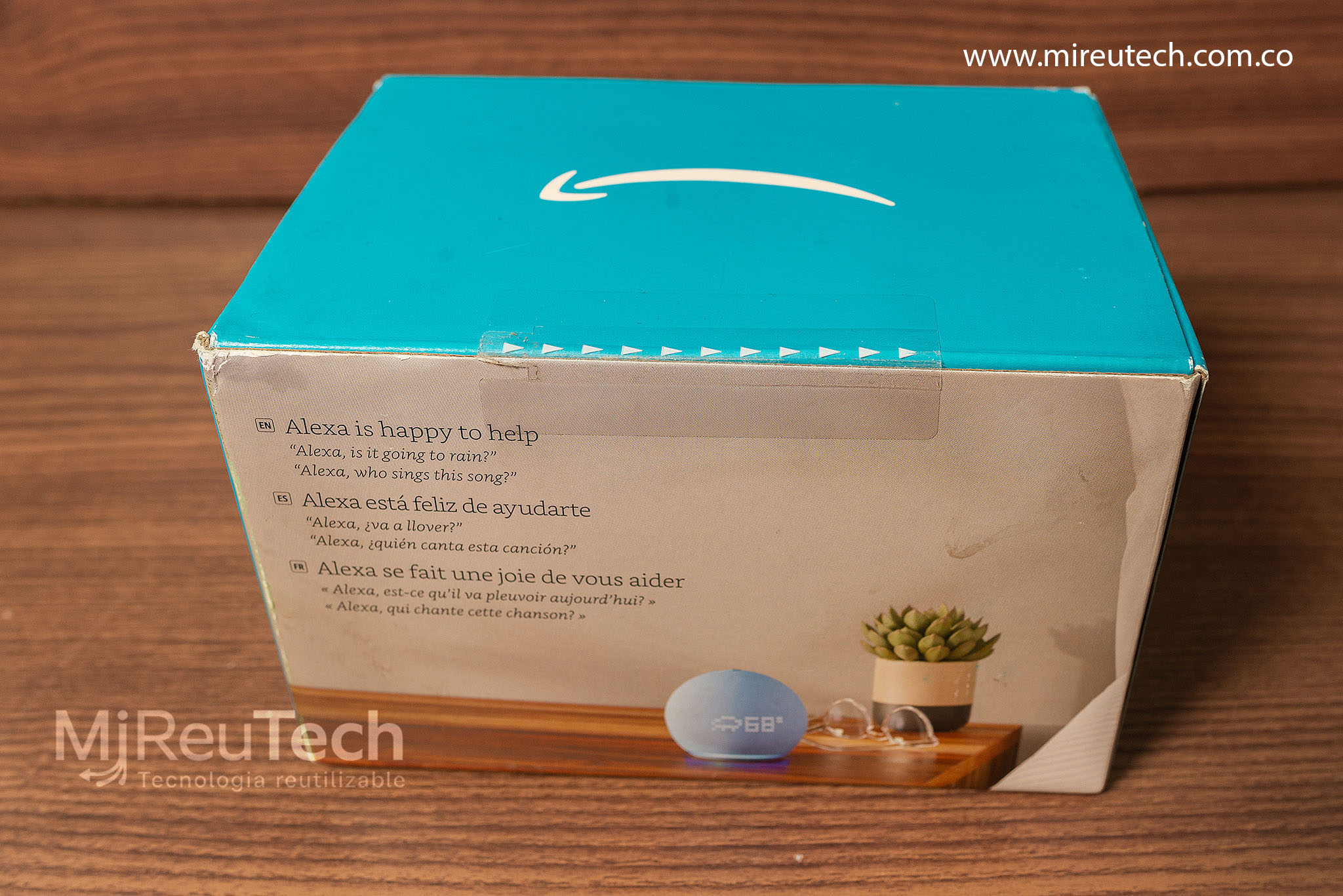 Amazon Echo Dot 5ª Generación con Reloj | Alexa Inteligente | Color Blanco (7233) - Imagen 2
