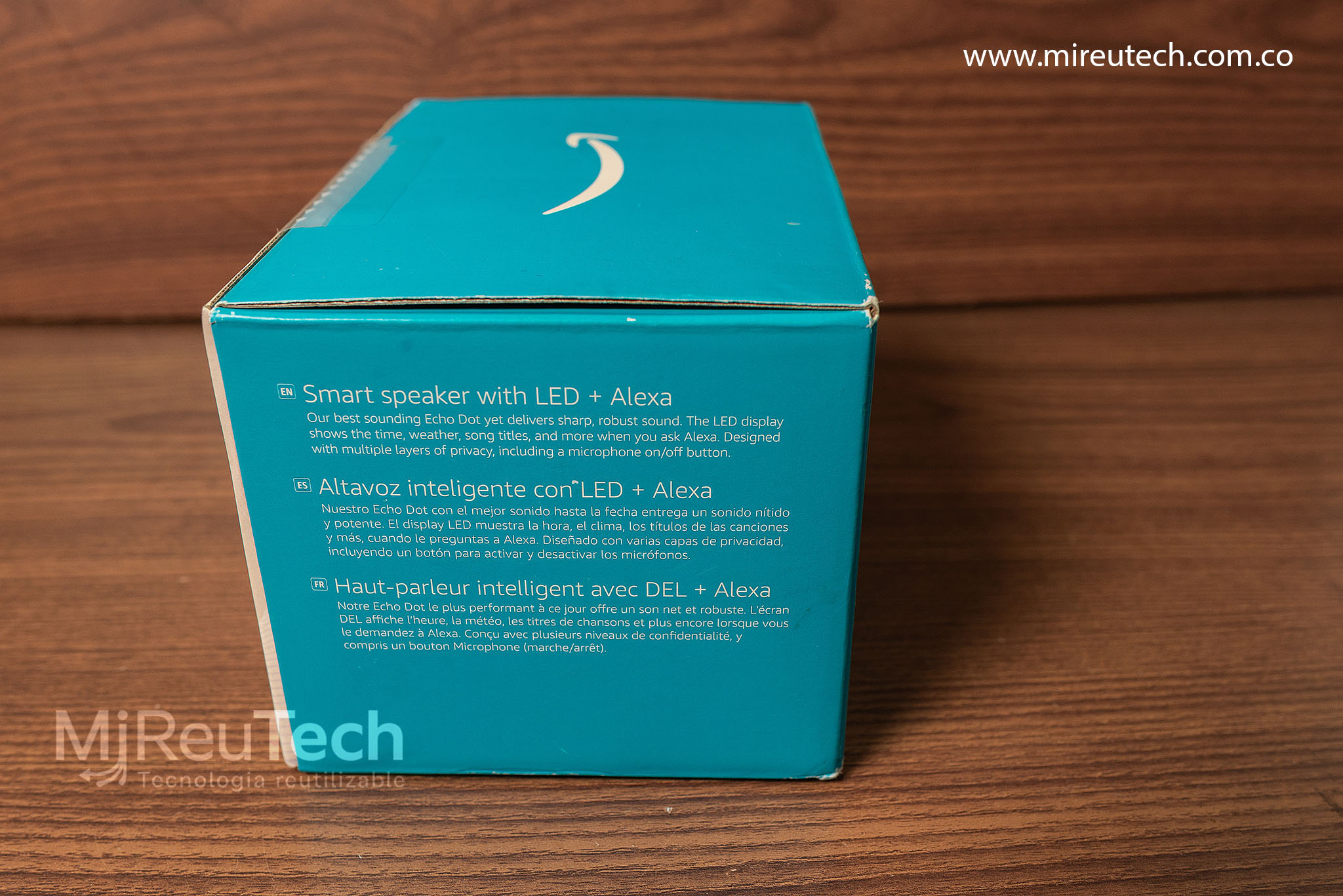 Amazon Echo Dot 5ª Generación con Reloj | Alexa Inteligente | Color Blanco (7233) - Imagen 4