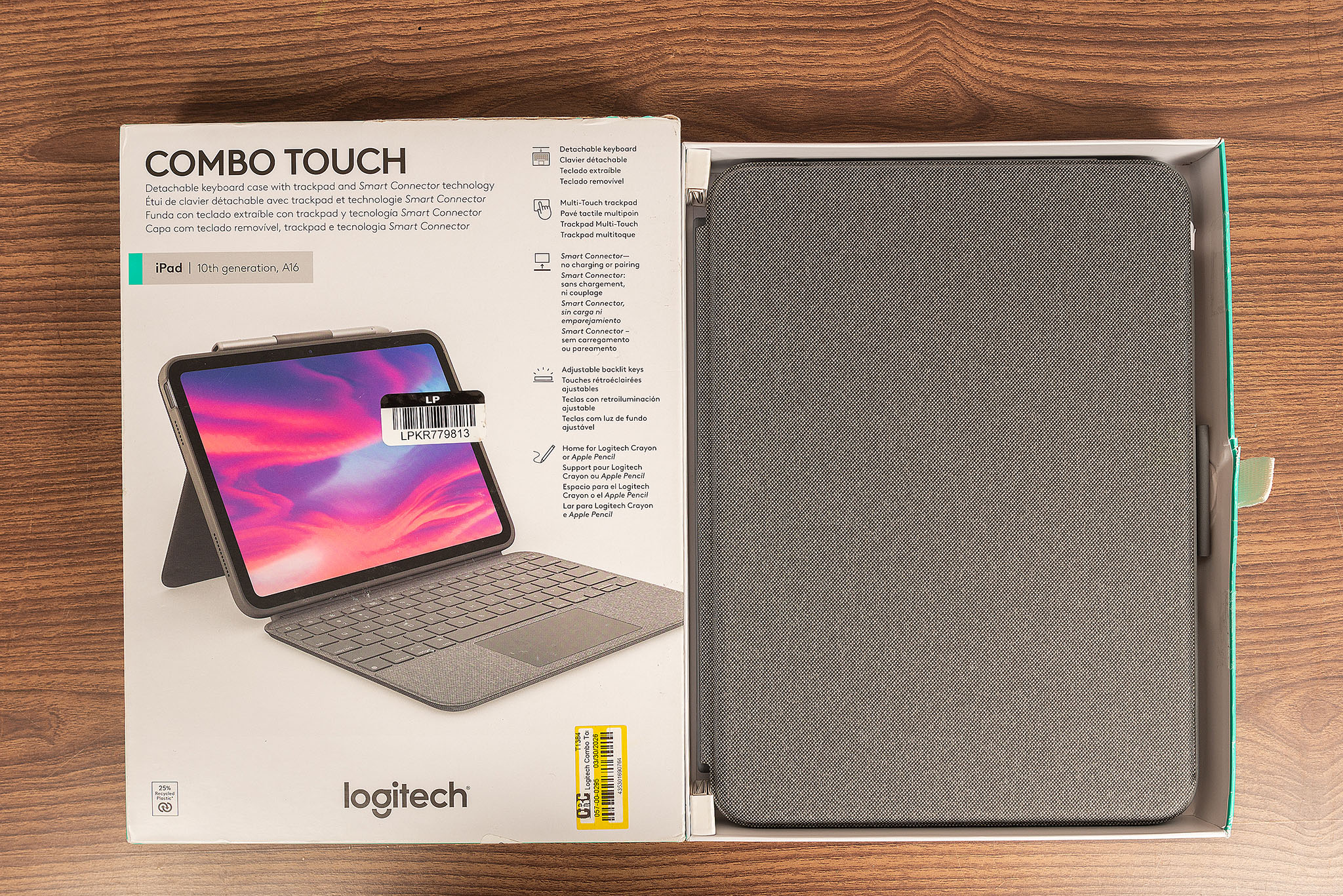 Logitech Combo Touch para iPad 10ª Generación (A16) – Teclado Desmontable (7236)