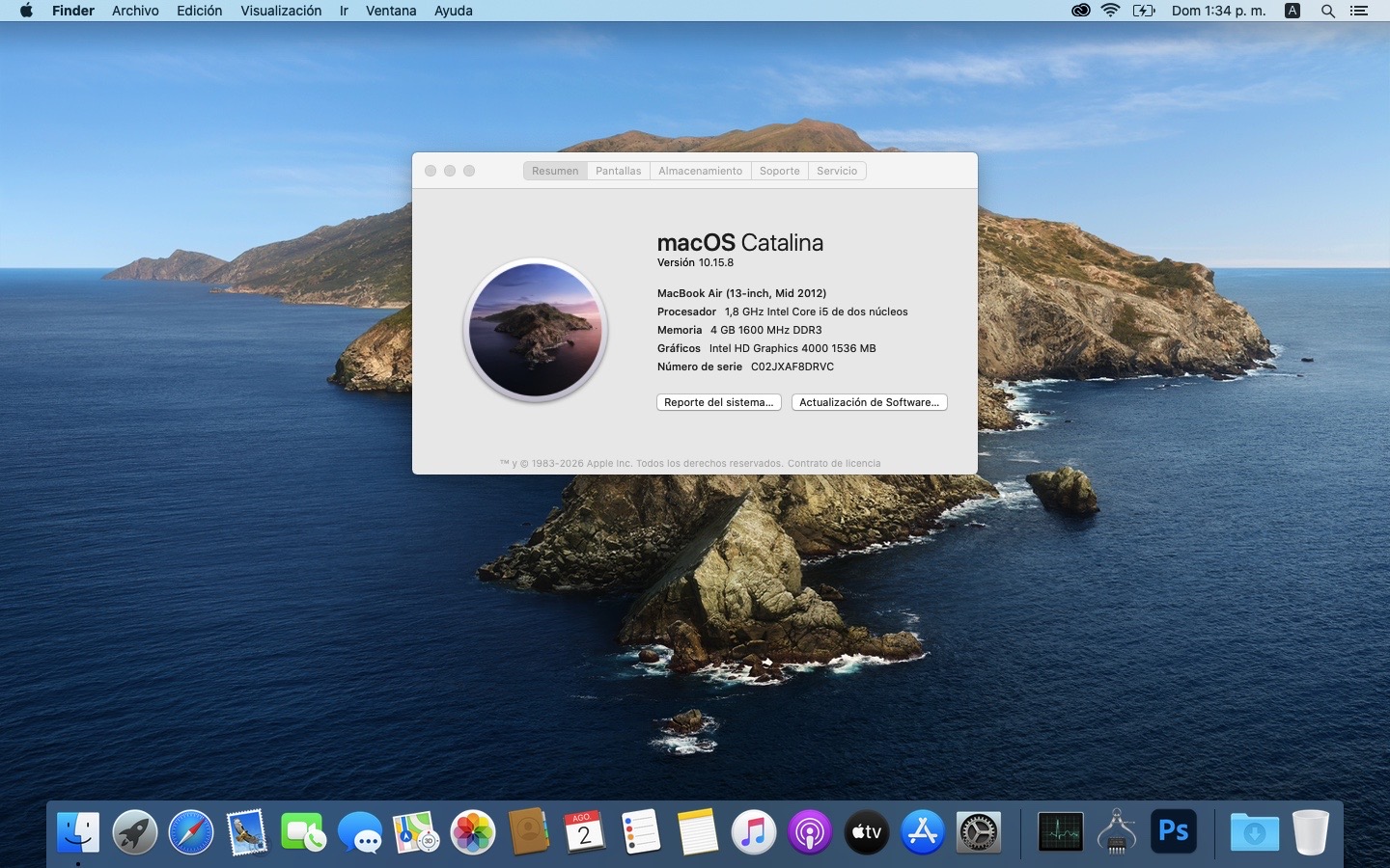 Apple MacBook Air 13" A1466 | Intel Core i5 | 4GB RAM | 128GB SSD | Mid 2012 (7198) - Imagen 9